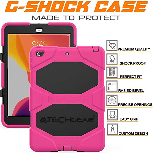 [G-SHOCK Case] Heavy Duty Long Survival Screen Protector Case for iPad 10.2" 2021, 2020, 2019 [9th/8th/7th Generation]