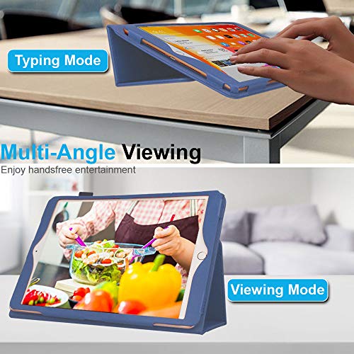 [Folio Case] Smart Cover Stand with Auto Sleep/Wake & Hand Strap For Apple iPad 10.2" 2021 / 2020 / 2019 [9th / 8th / 7th Generation]