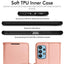 [Wallet Case] Protective Cover with Cash & Card Holder, Stand and Wrist Strap For Samsung Galaxy A32 5G