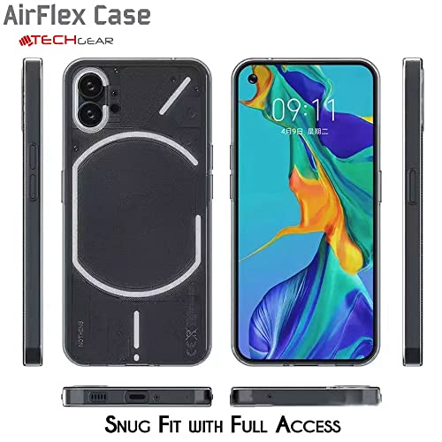 [AirFlex Case] Crystal Clear Slim & Light, Protective,  Soft Gel Cover for Nothing Phone 1