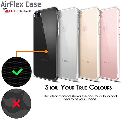 [AirFlex Case] Crystal Clear Slim & Light, Protective,  Soft Gel Cover for iPhone SE 2022 / 2020, iPhone 8 / 7
