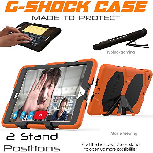 [G-SHOCK Case] Heavy Duty Long Survival Screen Protector Case for iPad 10.2" 2021, 2020, 2019 [9th/8th/7th Generation]