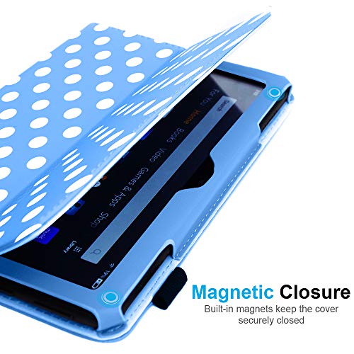 [Folio Case] Smart Cover Stand with Auto Sleep/Wake & Hand Strap For Amazon Fire HD 8" / HD 8" Plus (2024, 2022 & 2020 / 14th, 12th & 10th Generation)