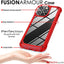 [Fusion Armour Case] Premium Hybrid Tough Heavy Duty, Rugged, Clear Back Bumper Case for Apple iPhone 14 Pro Max 6.7"