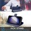 [Leather Wallet Case] Genuine Leather [RFID Blocking] Magnetic Flip Case with Card & Slots and Stand For Samsung Galaxy S23