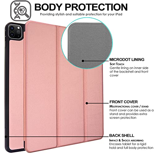 [Smart Case] Slim Stand Cover with Auto Sleep/Wake for Apple iPad Pro 11" 2022, 2021, 2020 & 2018 [4th, 3rd, 2nd & 1st Generations]