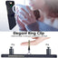 Samsung Galaxy Z Flip 4 Ring Case, Z Flip 4 Case with Stylish Ring Holder / Clip / Stand, Slim Fit, Hard PC Shockproof Matte Case