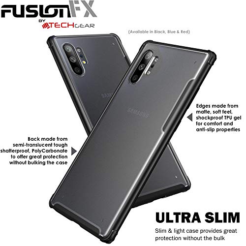 [Fusion FX Case] Slim & Light Tough Fused Gel Bumper & Hard Back Matte Case for Samsung Galaxy Note 10 Plus