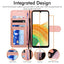 [Wallet Case] Protective Cover with Cash & Card Holder, Stand and Wrist Strap For Samsung Galaxy A33 5G