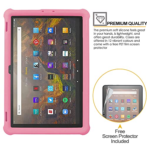 [Bumper Case] Shockproof Soft Easy Grip Case for Amazon Fire HD 10" / HD 10 Plus 11th Generation / 2021