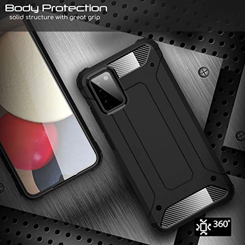 [Tough Armoured Case] ShockProof Dual-Layer Protective Heavy Duty Cover for Samsung Galaxy A04s / A13 5G
