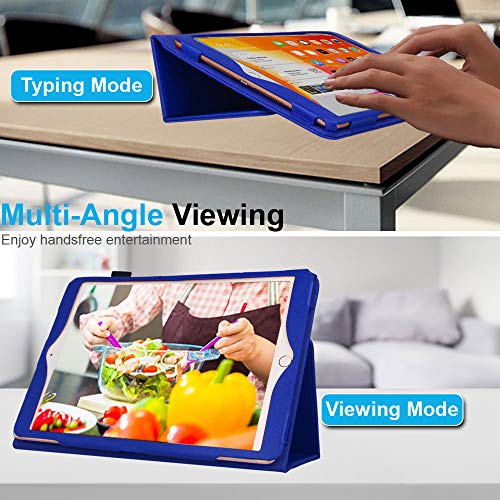 [Folio Case] Smart Cover Stand with Auto Sleep/Wake & Hand Strap For Apple iPad 10.2" 2021 / 2020 / 2019 [9th / 8th / 7th Generation]