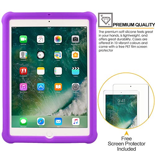 [Bumper Case] Shockproof Soft Easy Grip Case for Apple iPad 9.7" (2018/2017)
