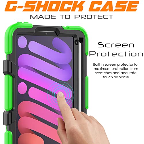 [G-SHOCK Case] Heavy Duty Long Survival Screen Protector Case for Apple iPad Mini 7 / Mini 6 8.3" [7th / 6th Generation]