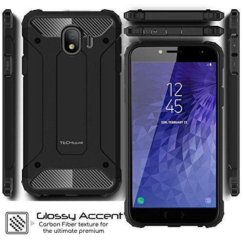 [Tough Armoured Case] ShockProof Dual-Layer Protective Heavy Duty Cover for Samsung Galaxy J4 2018