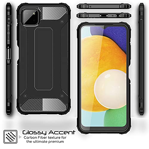 [Tough Armoured Case] ShockProof Dual-Layer Protective Heavy Duty Cover for Samsung Galaxy A22 5G
