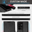 [Leather Wallet Case] Genuine Leather [RFID Blocking] Magnetic Flip Case with Card & Slots and Stand For Samsung Galaxy S22 Ultra