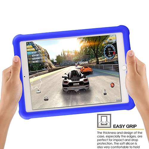 [Bumper Case] Shockproof Soft Easy Grip Case for Apple iPad 9.7" (2018/2017)