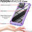 [Fusion Armour Case] Premium Hybrid Tough Heavy Duty, Rugged, Clear Back Bumper Case for Apple iPhone 14 Pro Max 6.7"