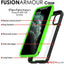 [Fusion Armour Case] Premium Slim Hybrid Tough Heavy Duty, Clear Back Bumper Case for iPhone 11 Pro