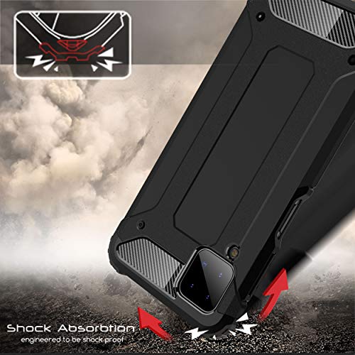 [Tough Armoured Case] ShockProof Dual-Layer Protective Heavy Duty Cover for Samsung Galaxy A12