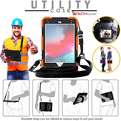 [UTILITY Case] Full Body Shockproof Case with Stand, Hand & Shoulder Strap for Apple iPad Mini 5 / iPad Mini 4