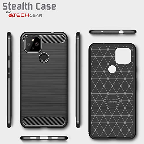[Stealth Case] Google Pixel 4a 5G Soft Protective Slim Cover with Carbon Fibre Detailing