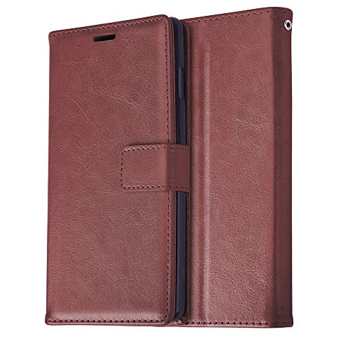 [Wallet Case] Protective Cover with Cash & Card Holder, Stand and Wrist Strap For Apple iPhone XS Max