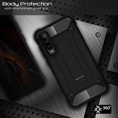 [Tough Armoured Case] ShockProof Dual-Layer Protective Heavy Duty Cover for Huawei P30