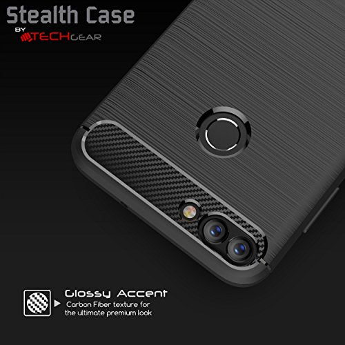 [Stealth Case] Huawei P Smart 2018 Soft Protective Slim Cover with Carbon Fibre Detailing