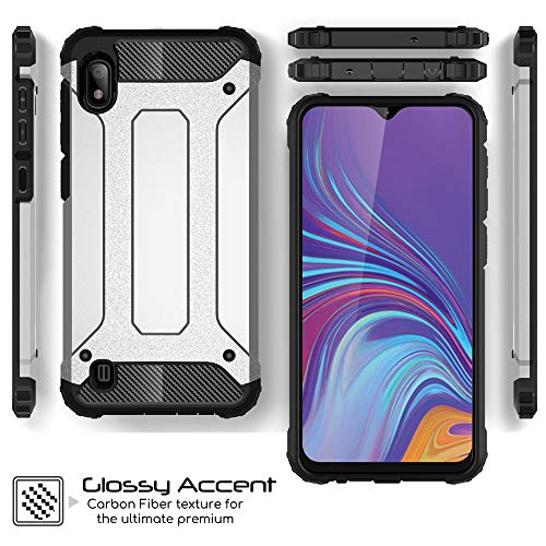 [Tough Armoured Case] ShockProof Dual-Layer Protective Heavy Duty Cover for Samsung Galaxy A10