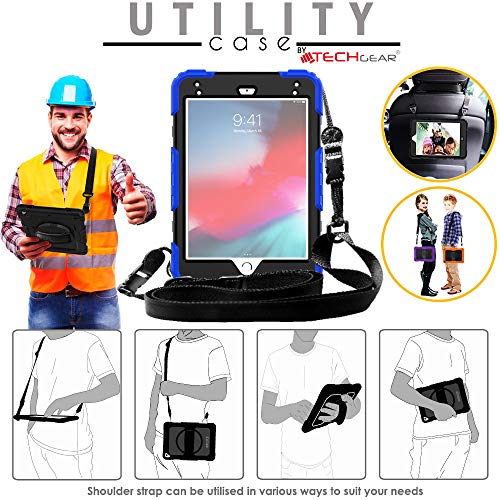 [UTILITY Case] Full Body Shockproof Case with Stand, Hand & Shoulder Strap for Apple iPad Mini 5 / iPad Mini 4