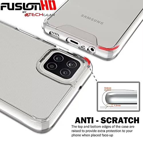 [Fusion HD Case] Shockproof Fused Gel Bumper & Hard Back Slim Clear Cover for Samsung Galaxy A22 5G
