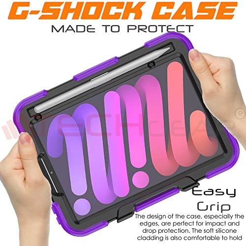 [G-SHOCK Case] Heavy Duty Long Survival Screen Protector Case for Apple iPad Mini 7 / Mini 6 8.3" [7th / 6th Generation]
