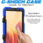 [G-SHOCK Case] Heavy Duty Long Survival Screen Protector Case for Samsung Galaxy Tab A7 Lite 8.7" 2021 (SM-T220 / T225)
