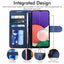 [Wallet Case] Protective Cover with Cash & Card Holder, Stand and Wrist Strap For Samsung Galaxy A22 5G