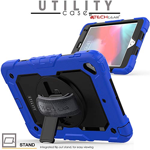[UTILITY Case] Full Body Shockproof Case with Stand, Hand & Shoulder Strap for Apple iPad Mini 5 / iPad Mini 4