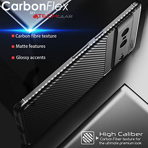 [CarbonFlex Case] Premium Shockproof Soft Slim Cover with Carbon Fibre Effect For Google Pixel 7