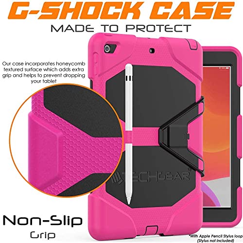 [G-SHOCK Case] Heavy Duty Long Survival Screen Protector Case for iPad 10.2" 2021, 2020, 2019 [9th/8th/7th Generation]