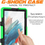 [G-SHOCK Case] Heavy Duty Long Survival Screen Protector Case for Samsung Galaxy Tab A8 10.5" 2022 (SM-X200 / SM-X205)