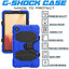 [G-SHOCK Case] Heavy Duty Long Survival Screen Protector Case for Samsung Galaxy Tab A7 Lite 8.7" 2021 (SM-T220 / T225)