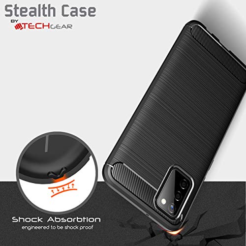 [Stealth Case] Samsung Galaxy A03s Soft Protective Slim Cover with Carbon Fibre Detailing