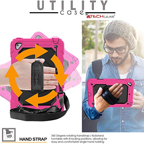 [UTILITY Case] Full Body Shockproof Case with Stand, Hand & Shoulder Strap for Apple iPad Mini 5 / iPad Mini 4
