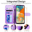 [Wallet Case] Protective Cover with Cash & Card Holder, Stand and Wrist Strap For Samsung Galaxy A23 5G