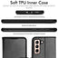 [Wallet Case] Protective Cover with Cash & Card Holder, Stand and Wrist Strap For Samsung Galaxy S21 FE 5G