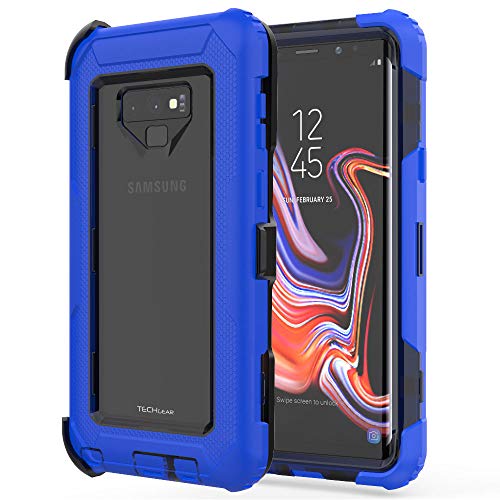 [Contender Case] Samsung Galaxy Note 9 Heavy Duty Case with Built-in Screen Protector, 360 [Full Body] Protective Cover with Kick Stand