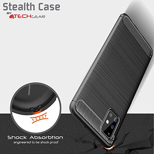 [Stealth Case] Samsung Galaxy A51 Soft Protective Slim Cover with Carbon Fibre Detailing