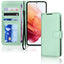 [Wallet Case] Protective Cover with Cash & Card Holder, Stand and Wrist Strap For Samsung Galaxy S21 FE 5G