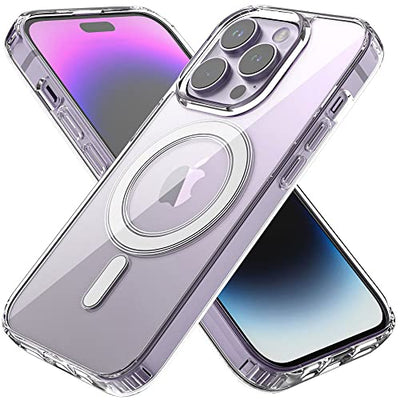 [Fusion HD Case] Shockproof Fused Gel Bumper & Hard Back Slim Clear Cover for iPhone 14 Pro