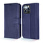 [Leather Wallet Case] Genuine Leather [RFID Blocking] Magnetic Flip Case with Card & Slots and Stand For iPhone 13 Pro Max